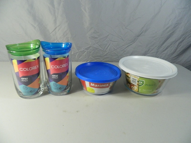 New Glass Containers with Lids