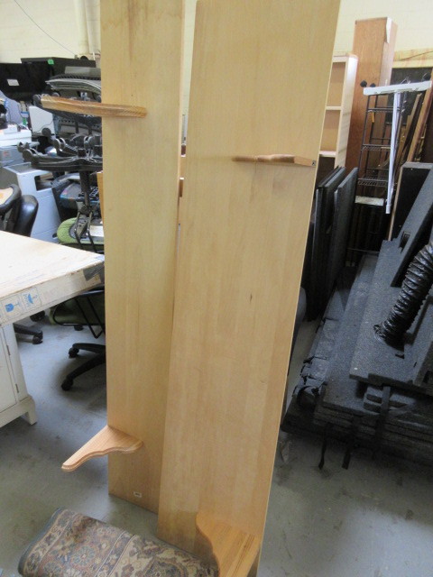 LONG, SOLID WOOD WALL SHELVES