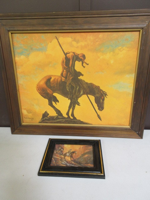 lot 547 image: NATIVE AMERICAN FRAMED ART