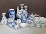 ASIAN BLUE AND WHITE CERAMICS