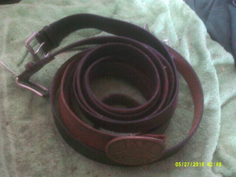 3 LEATHER BELTS