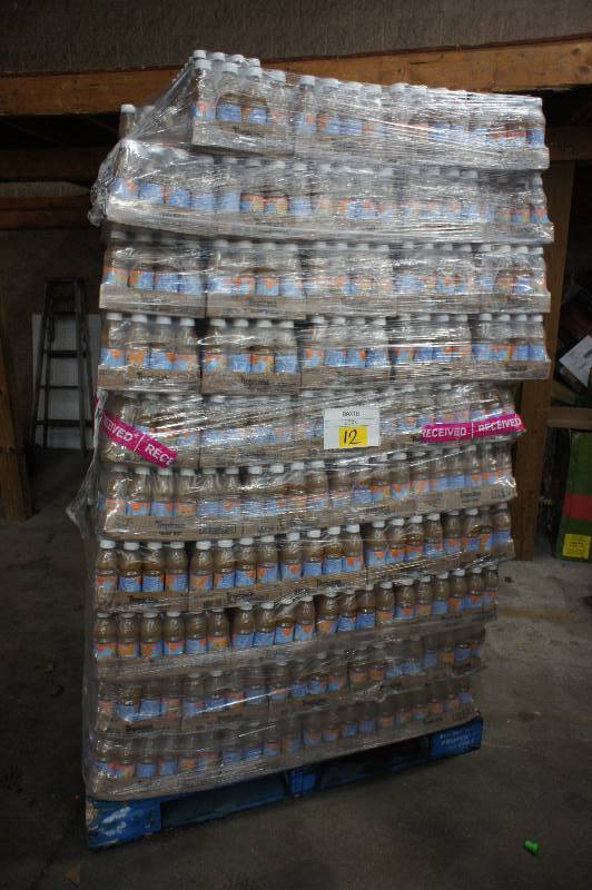 lot 5 image: 1 PALLET OF TROPICANA ORANGE JUICE, APPROX 160 CASES - 24 BOTTLES PER CASE - 10OZ BOTTLES - SHELF DATE 11-22-17