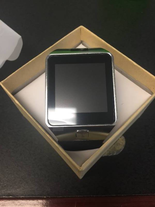 lot 23 image: BRAND NEW - DZ09 Bluetooth Smart Wrist Watch with Camera and Sim Card Slot (SILVER)
