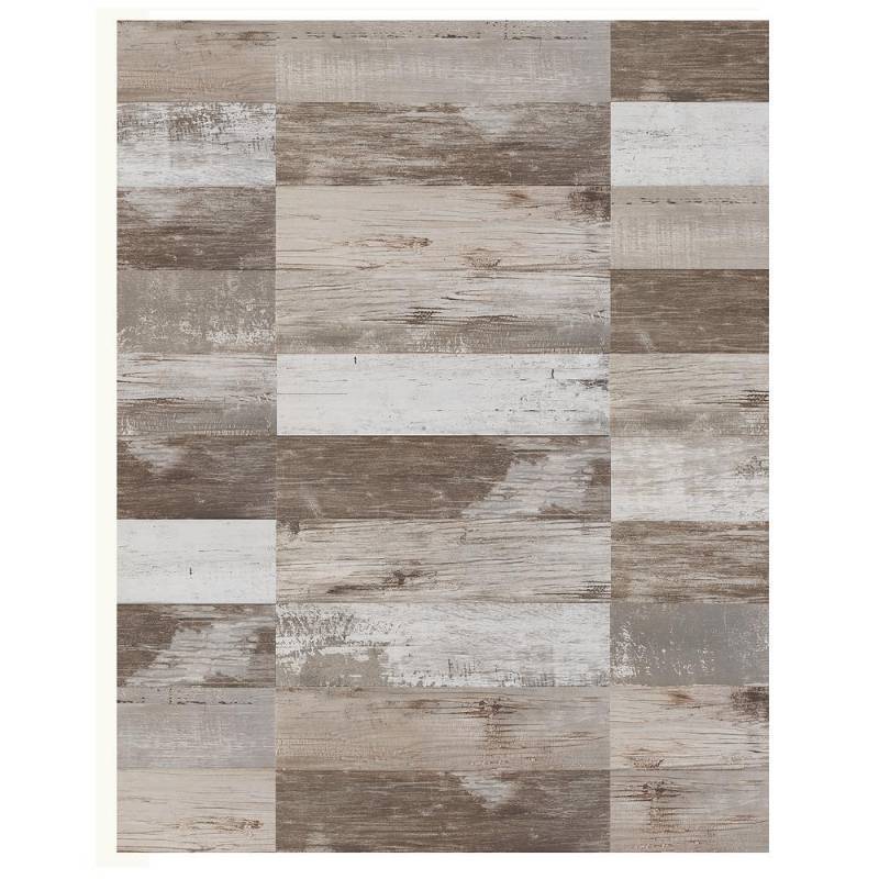 lot 9 image: Florida Tile Home Collection Painted Wood Beige 6 in. x 24 in. Porcelain Floor and Wall Tile (336 sq. ft. X 24 case)