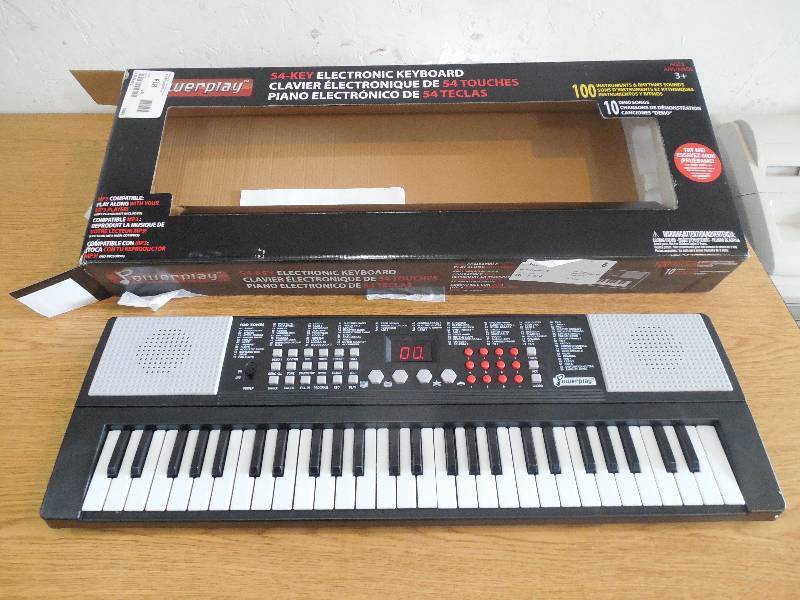 lot 43 image: Powerplay 54-Key Electronic Keyboard