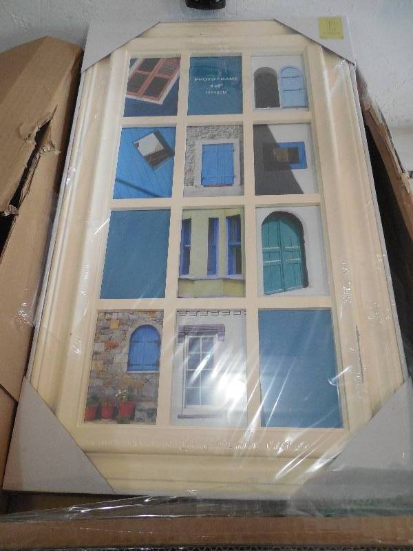 lot 129 image: Northlight Seasonal 29 Cream White Photo Picture Frame Window Collage Wall Decoration