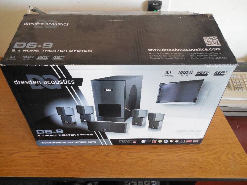 lot 83 image: New Dresden Acoustics DS 9, 5.1 Home Theater System 1500w Total HDTV