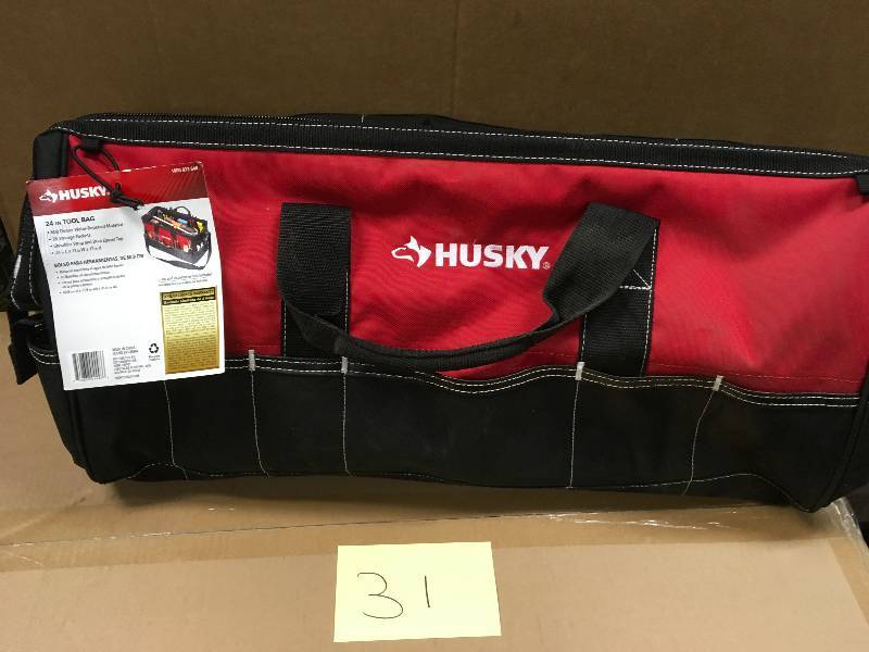 Husky 24 in. Tool Bag, RedBlack  New