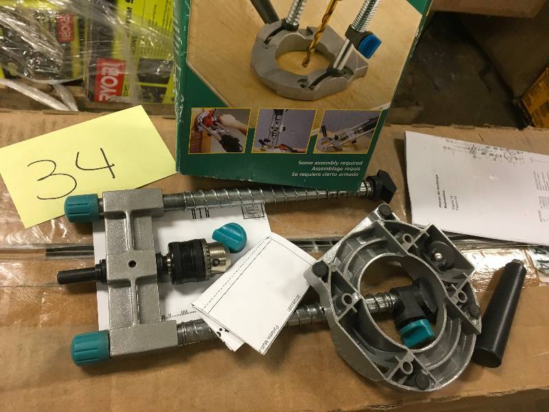 Wolfcraft Steel 14 or 38 in Dia. Drill Guide open box