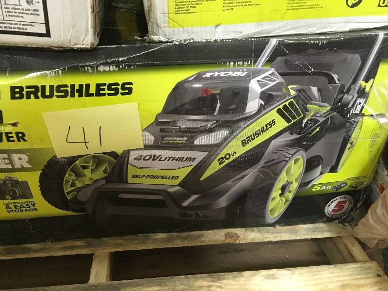 Ryobi 40V Lithium -Ion Brushless Self-Propelled 20 in. Cordless Lawn mower  in working conditions