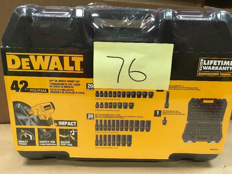 Dewalt 42 piece impact socket online set