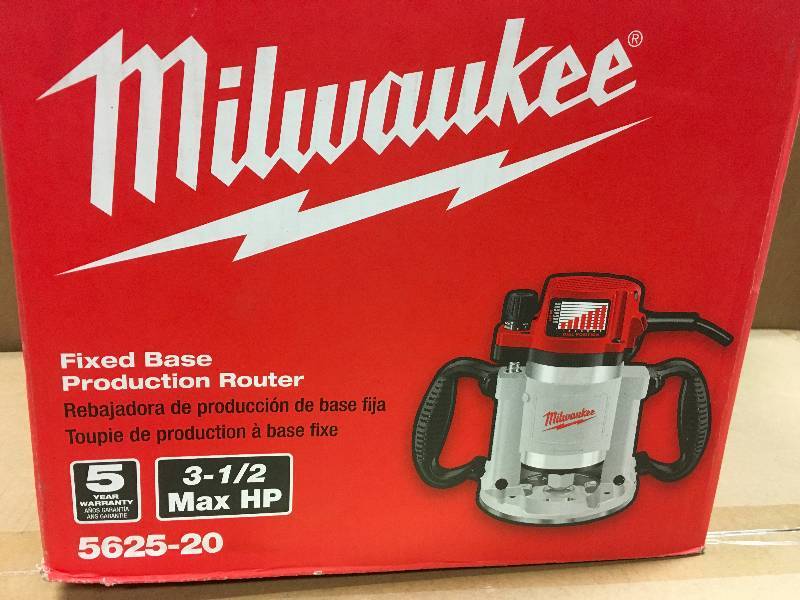 Milwaukee 3-12 Max Hp Fixed Base Prodution Router used in working condition