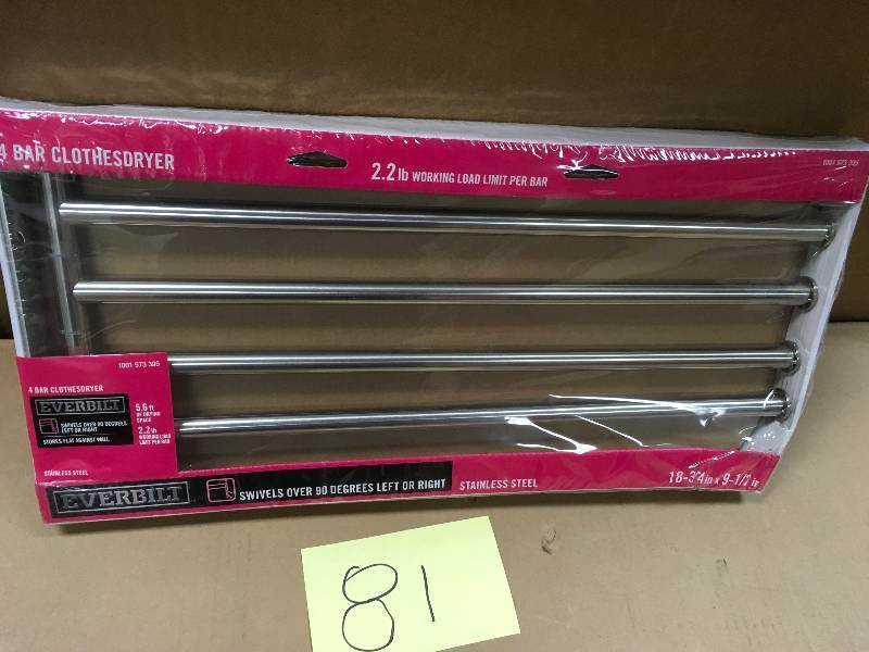 Everbuilt Swivel 4 Bar Clothesdryer  New
