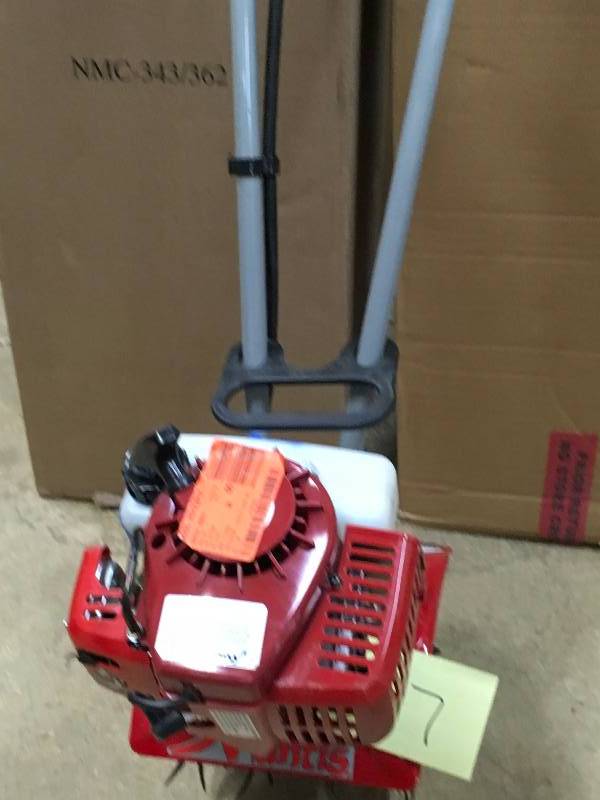 Mantis 21cc 2 Cycle Gas Tiller in like new condition