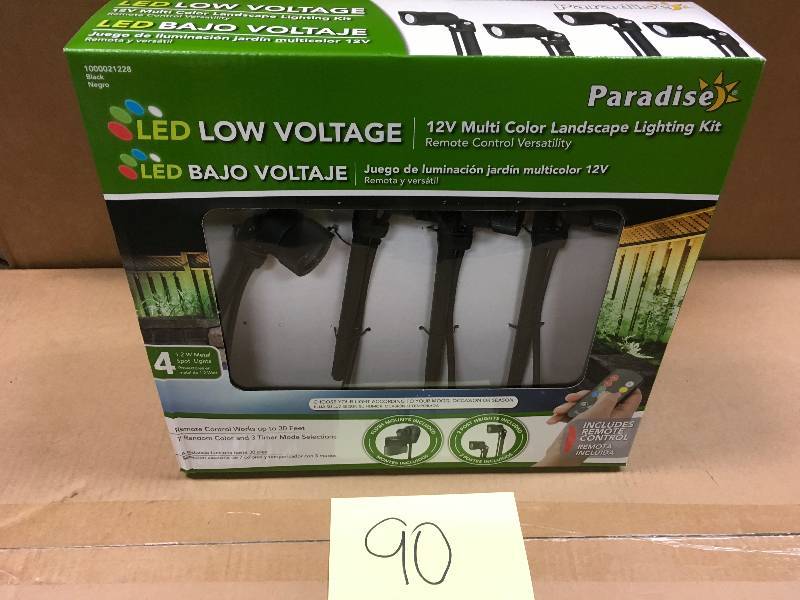 Paradise 12V Multi Color Landscape LED Nano Spot Light ( 4 Pack)  New
