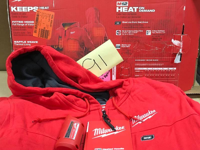 Milwaukee M12 Heated Jacket- Red- Size Large  New