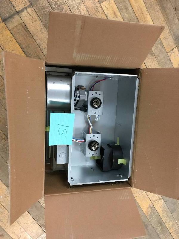 Broan NuTone Two Bulb Heater with Exhaust Fan Not Used
