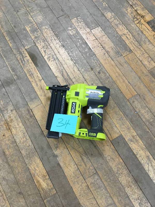 Ryobi 18 Volt Cordless Finish Brad Nailer 18 GA Model P320 (Bare Tool Only) open box not used