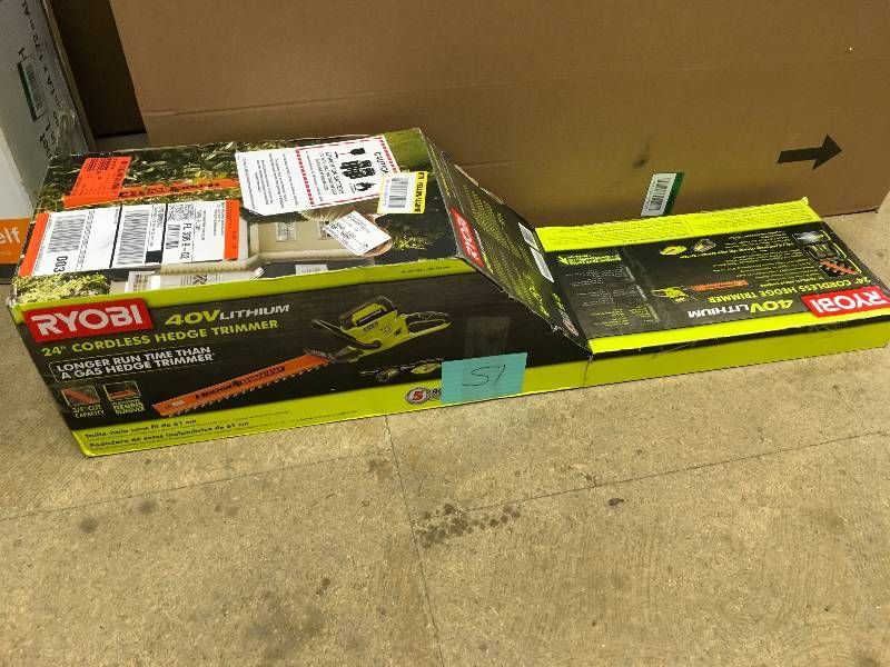 Ryobi 40-Volt Cordless 24 in. Hedge Trimmer Inculdes Battery and Charger