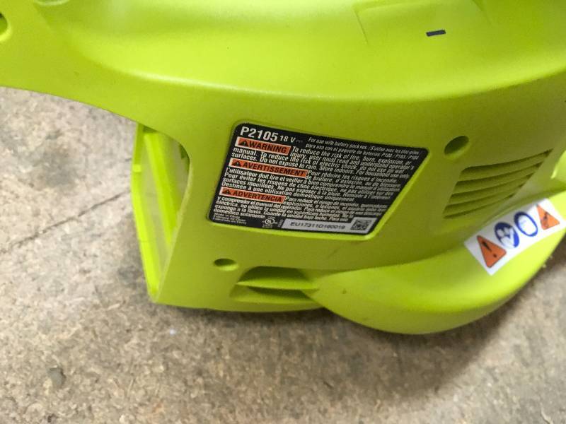 Ryobi One 120MPH 18V Lithium-Ion Hard Surface Blower ( Tool Only) in like new condition