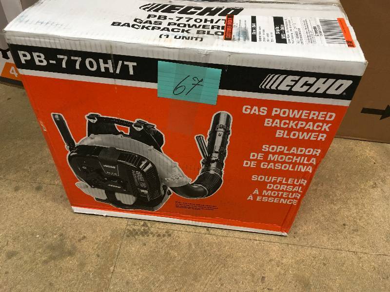 ECHO 234 MPH 765 CFM Gas Backpack Leaf Blower not used Model PB-770 HT