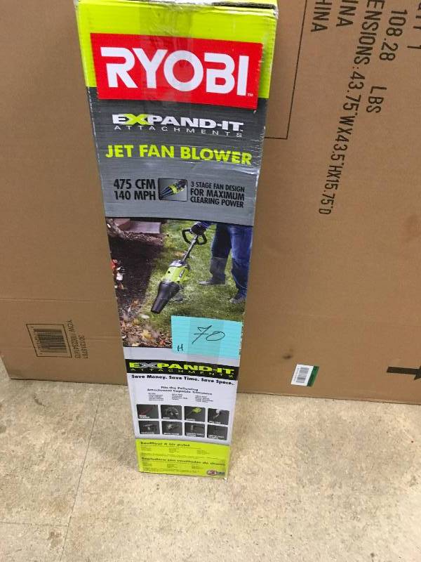 Ryobi Expant-It 140 MPH 475 CFM Universal Axial Blower Attachment in like new condition