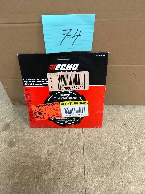 ECHO 8 in. 8 Tooth Grass and Weed Brush Blade new