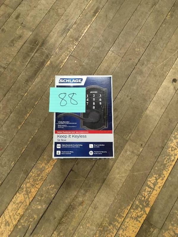 Schlage Camelot Electric Touch Screen Entry Lock Aged Bronze Steel not used