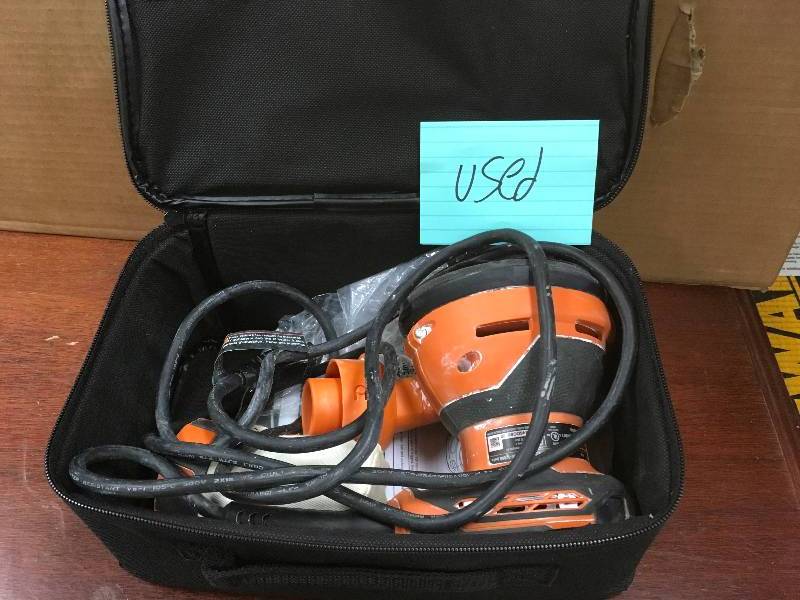 Rigid Variable Speed 5 in. Random Orbital Sander good working condition