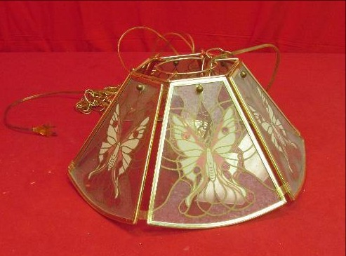 lot 29 image: Butterfly hanging light