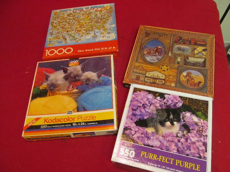 lot 31 image: vintage puzzles