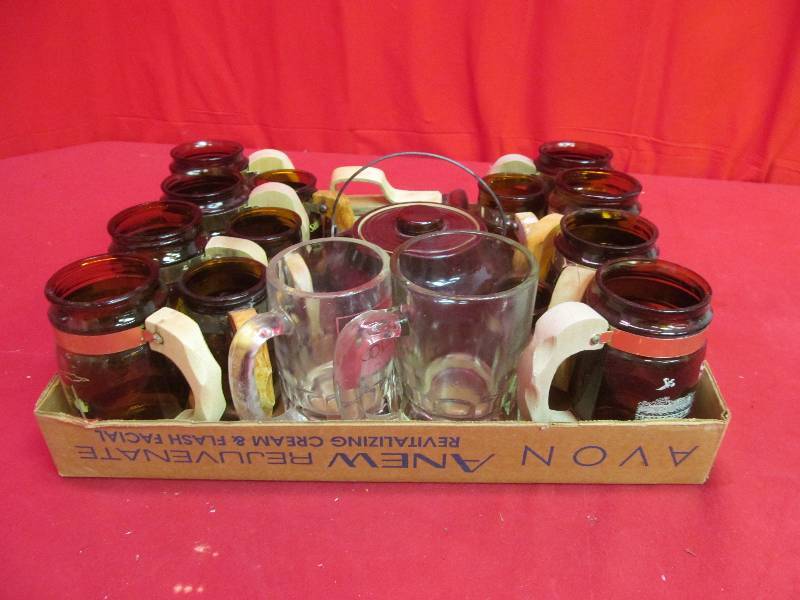 lot 235 image: bean pot, state mugs