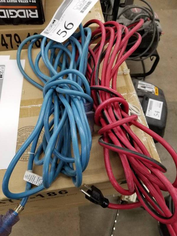 lot 56 image: Lot of (2) Extension Cords