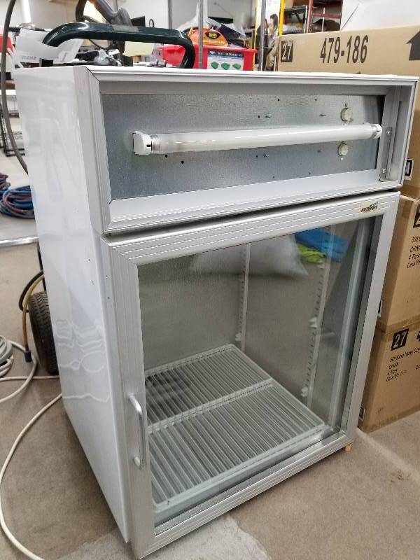lot 8 image: Excellence Commercial 4.2cu.ft. NSF Glass-Front Refrigerator