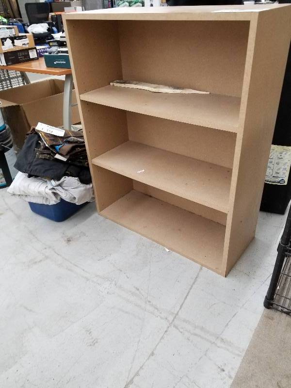 lot 138 image: 4-Shelf Wood Bookcase
