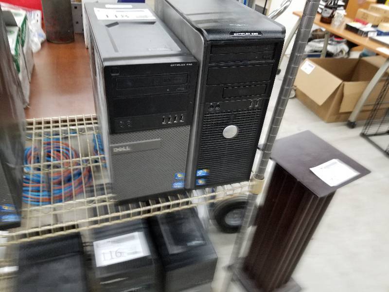 lot 118 image: Lot of (2) Dell Optiplex Computer Towers - Dell Optiplex 380, Dell Optiplex 790