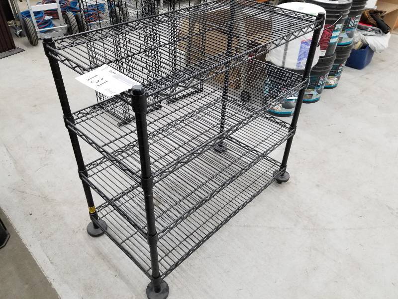 lot 131 image: 4-Shelf Storage Rack