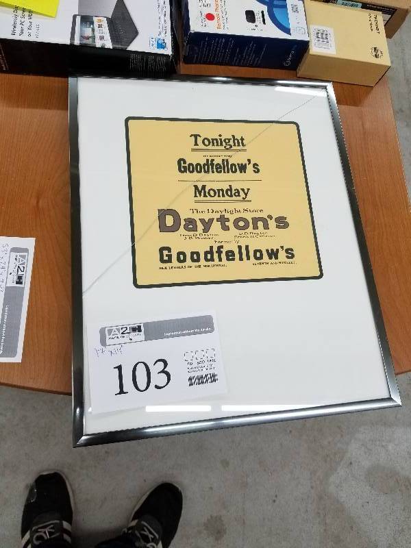 lot 103 image: Goodfellows Wall Dcor