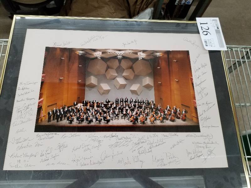 lot 126 image: Orchestra Multi-Signed Matted Framed Photo