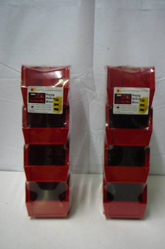 lot 2 image: Hang - N - Stack Bins