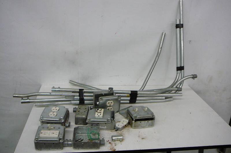 lot 41 image: Lot of Electrical Conduit & Conduit Boxes
