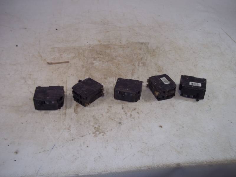 5ea. 20Amp double Pole Square D Circuit Breakers