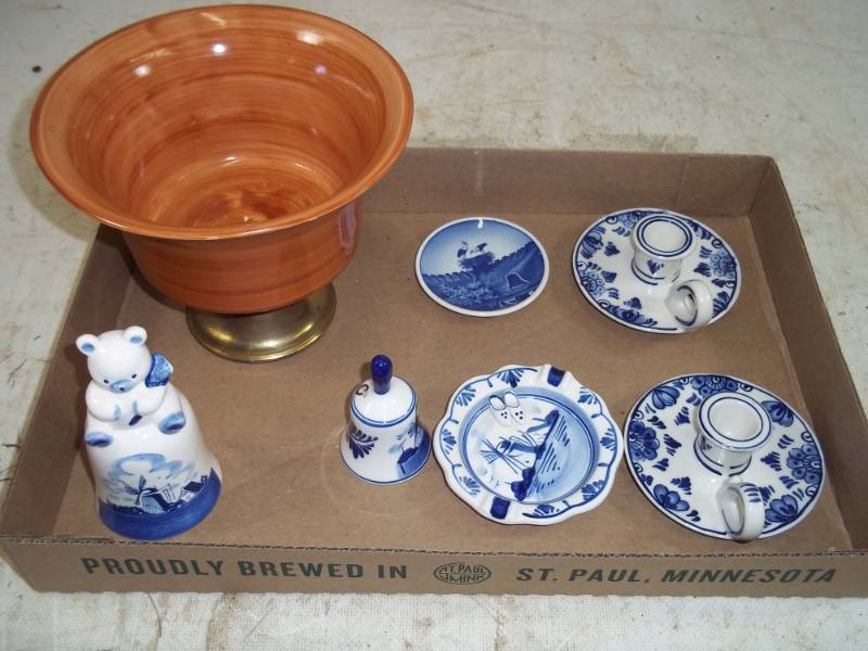 Delft Bell,Candle Holders,etc