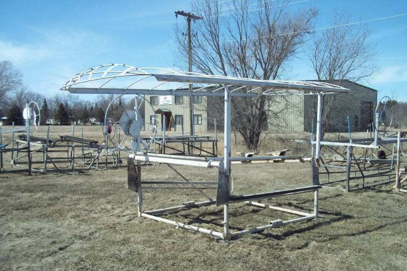 Shore Station Boat lift with canopy