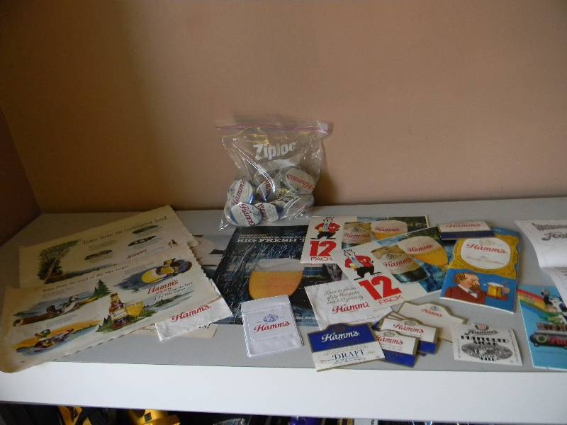 lot 12 image: VINTAGE HAMMS BEER COLLECTION - SEE PICTURES