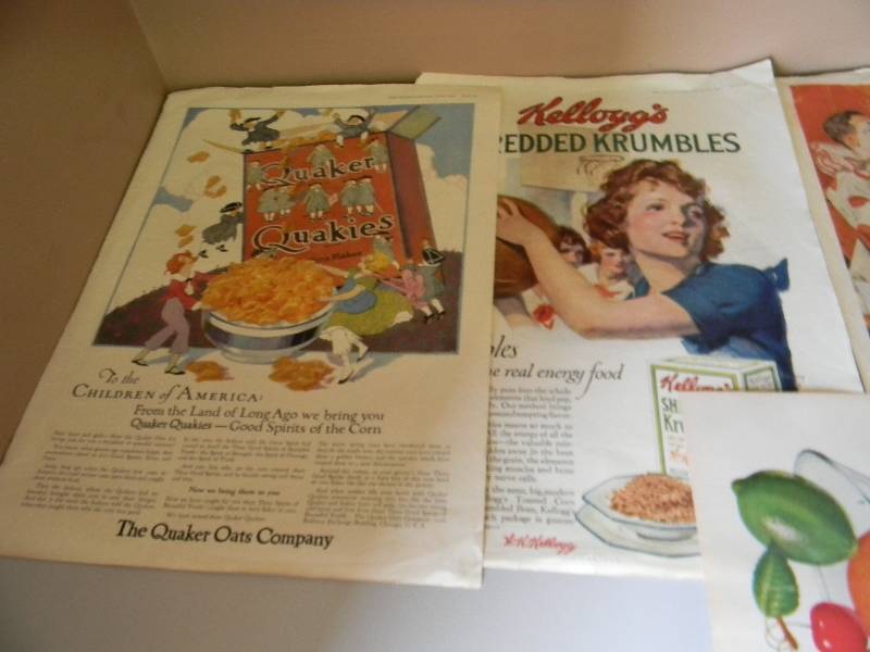 lot 15 image: 3 12 LARGE TOTES FULL OF ANTIQUEVINTAGE ADVERTISING PAPER - SEE PICTURES