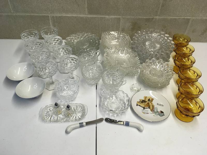lot 37 image: Vintage Glassware, etc.