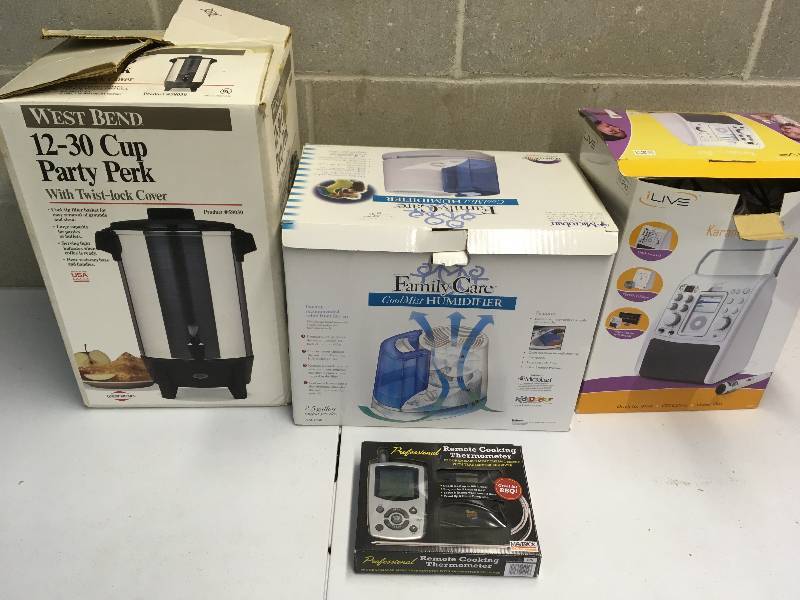 lot 78 image: Humidifier, Karaoke Machine, Coffee Pot, etc.