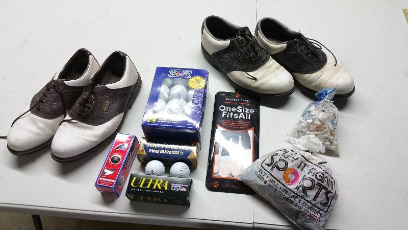 lot 72 image: Golf Shoes & Golf Balls