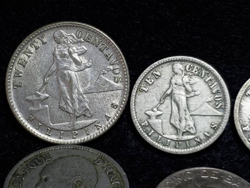 lot 236 image: Older Silver Coins, Philippines, Australia, Haiti, etc.